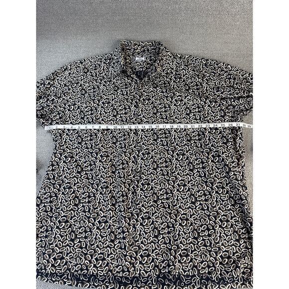 Maus & Hoffman Button Down Shirt Long Sleeve Retro Print Size XXL - Picture 6 of 10